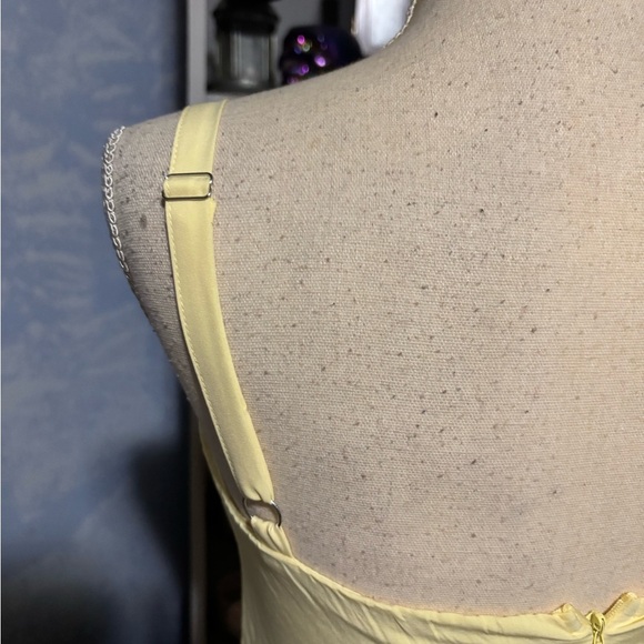 Marthea Yellow Corset Midi Dress Bustier Sundress Cottagecore XS NWT - Picture 10 of 13